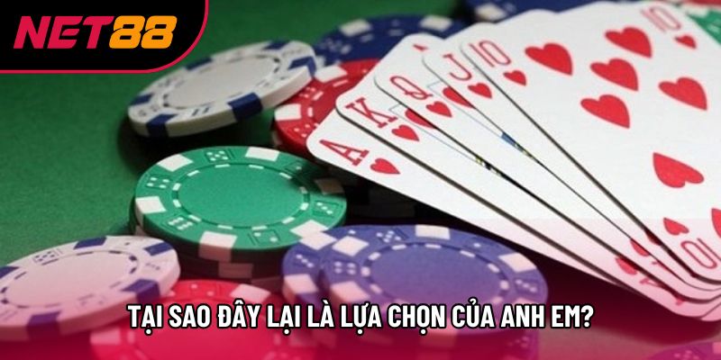 Tại sao đây lại là lựa chọn của anh em?
